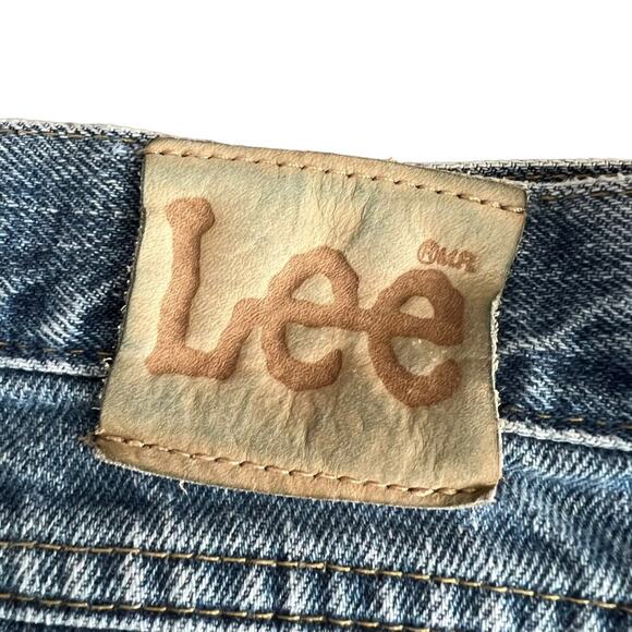 Vintage 90s Lee Dad Mom Jeans size 44x32 light wash straight leg - Picture 4 of 5